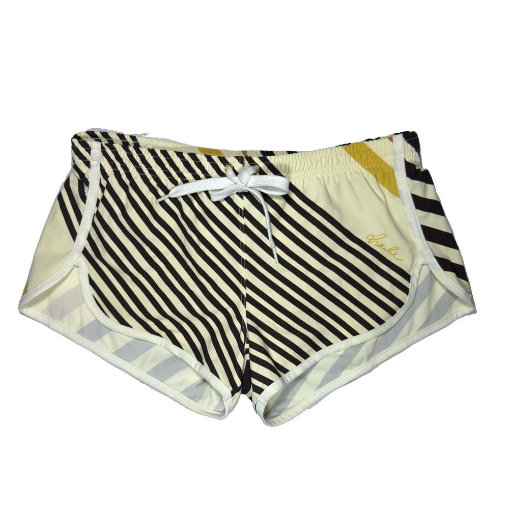 Charlie Men's XS Striped Swim Shorts Multicolor Lined Drawstring